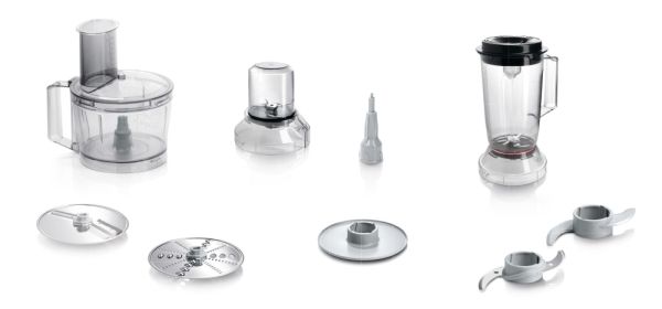 Кухненски робот Bosch MCM3501M, Food processor, MultiTalent 3, 800 W, add. Mixer attachment, Chopper, Grinder, Dough Tool, Black, Brushed stainless steel