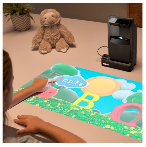 Мултимедиен проектор Acer Projector PD1520Us, DLP, Portable Ultra Short Throw, FHD (1920x1080), 500 ANSI Lum(2000 LED Lum), 1x, 10,000:1, Interactive Module, Smart PJ, Auto Focus, HDMI 2.0, USB-A, Audiox1, DC out x2, Speakers 2x3W, LED life up to 30,000h,