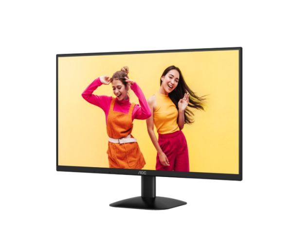 Монитор AOC Q27B35E, 27" IPS WLED, 2560x1440@75Hz, 4ms GtG, 1ms MPRT, 300cd m/2, 1500:1, 20M:1 DCR, Adaptive Sync, FlickerFree, Low Blue Light, Tilt, HDMI, DP