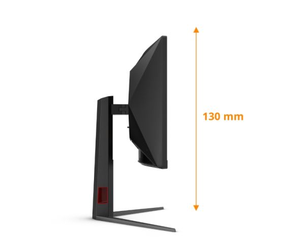 Монитор AOC CU34G4Z, 34" Curved 1500R, VA, WLED, 3440x1440@240Hz, 1ms GtG, 0.3ms MPRT, 450cd m/2, 2500:1, 80M:1 DCR, Adaptive Sync, FlickerFree, Low Blue Light, Tilt, Height Adjust, Pivot, Swivel, 2xHDMI, DP, USB hub