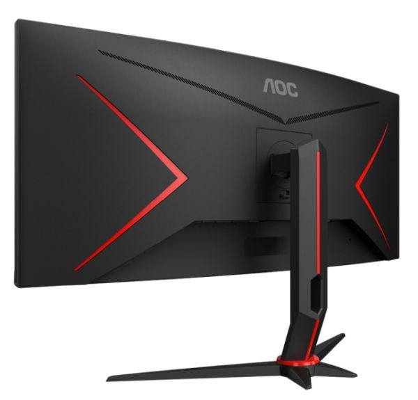 Монитор AOC CU34G2XP/BK, 34" Curved 1500R VA, WLED, 3440x1440@180Hz, 1ms GtG, 1ms MPRT, 430 cd/m2, 4000:1, 80M:1 DCR, Tilt, Height Adjust, Swivel, 2xHDMI, 2xDP, USB hub