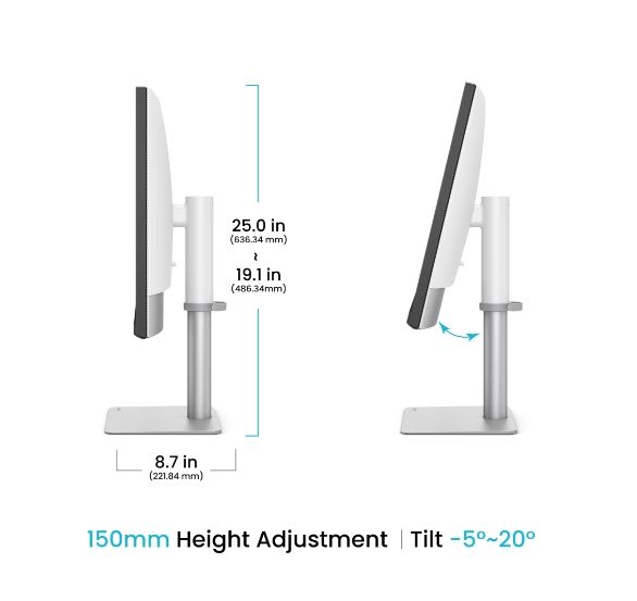 Монитор BenQ PD3226G 32" 4K 144Hz, IPS, 1ms, Designer Monitor, AQCOLOR, AMD FreeSync Premium, Pantone, Calman, Display ColorTalk, Daisy Chain, KVM, Thunderbolt 4, CAD/CAM Mode, DualView, 400nits, 1200:1, DP.HDMI, TB4 90W PD, Height Adj. 150mm, 7kg. WHITE-