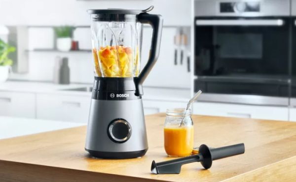 Блендер Bosch MMB6172S Series 4, VitaPower Blender, 1200 W, Glass ThermoSafe jug 1.5 l, Two speed settings and pulse function, ProEdge stainless steel blades made in Solingen, Silver