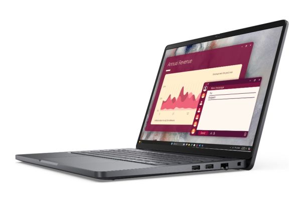 Лаптоп Dell Pro 14 PC14250, Intel Ultra 7 265U vPro (12 TOPS NPU, 12 cores, up to 5.3 GHz), 14, FHD+, 300 nit, 45% NTSC, AG, 16 GB: 1 x 16 GB, DDR5, 5600 MT/s, 512 GB SSD, Integrated Intel graphics, FHD HDR + IR Cam, Wi-Fi 6E,  Backlit Kb, Ubuntu, Platinu