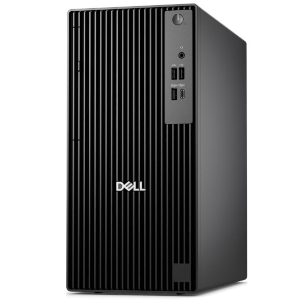 Настолен компютър Dell Pro Tower QCT1255, AMD Ryzen 7 PRO 8700G (16 TOPS NPU, 8 cores, up to 5.1GHz), 16 GB: 2 x 8 GB, DDR5, up to 4800 MT/s, 512GB SSD, Integrated Graphics, 8x DVD+/-RW, Bulgarian Keyboard&Mouse, 180W, Ubuntu, 3Y PS