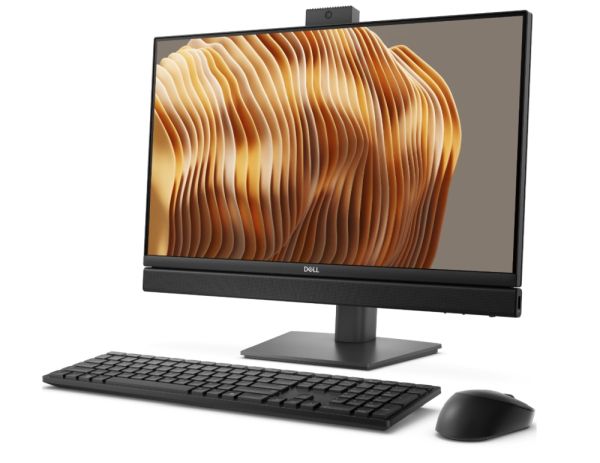 Настолен компютър - всичко в едно Dell Pro 24 All-in-One QC24250, Intel Core Ultra 7 265 (13 TOPS NPU, 20C, up to 5.3GHz), 23.8" FHD 1920x1080 100 Hz IPS AG, 1x16GB DDR5 up to 5600 MT/s, 512GB SSD, Intel Graphics, Height Adjustable Stand, FHD HDR Camera, 