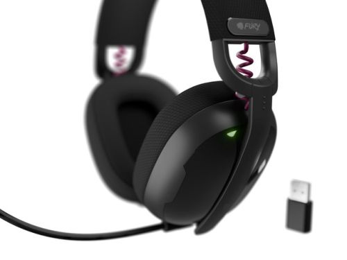 Слушалки Fury Gaming Headset, Fukiya F6, Wireless With Microphone, Black