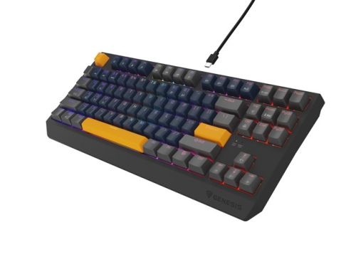 Клавиатура Genesis Gaming Keyboard Thor 230 TKL Naval Blue Positive US Black RGB Mechanical Outemu Panda