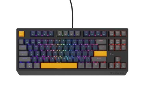 Клавиатура Genesis Gaming Keyboard Thor 230 TKL Naval Blue Positive US Black RGB Mechanical Outemu Panda