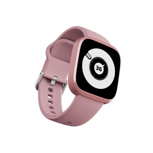 Часовник HiFuture Edge Pink, 1.72" HD Display, Powered by Dual Core, Aerospace-Grade Ultra Light Aluminum Frame, Bluetooth Call, 3D User Interface, 1ATM Waterproof, 24/7 True Heart Rate & Blood Oxygen Sensor, 100+ Sports Mode, Up to 7 days daily use