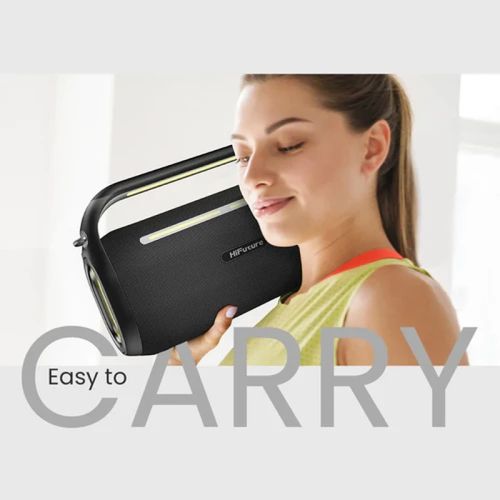 Тонколони HiFuture MusicBox100 Black, 20W Output, Karaoke Enable, Two Wireless Microphone, 4000mAh Battery (Support Power Bank), RGB Lighting, Pair to Play (TWS Mode), Bluetooth 5.3