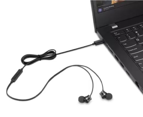Слушалки Lenovo USB-C Wired In-Ear Headphones