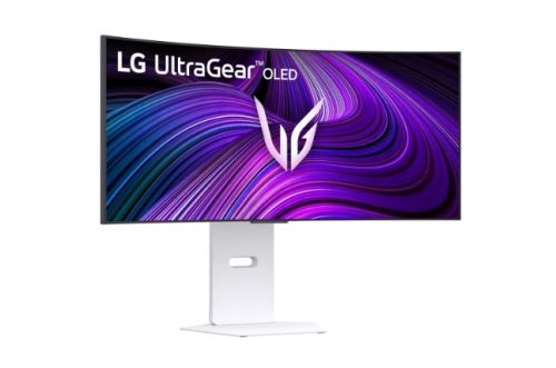 Монитор LG 34GX90SA-W, 34", OLED UltraGear 21:9 Curved Smart, IPS 0.03 ms, WQHD (3440x1440), 240Hz, HDR 10, 1500000:1, 250 cd/m2, DCI-P3 98.5%, USB 3.0, VRR, Free-sync, G-Sync, USB-C, PD 65W, HDMI, DP, PBP, Speakers, LG Switch, Height, Swivel, Tilt, White