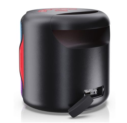 Тонколони Sharp Speakers PS-921(BK), 2.1 PARTY SPEAKER SYSTEM, 2 x 2" speaker drivers + 1 x 4" subwoofer, 130W (peak) power output, 14 h play time by built in battery, 3D (surround) + Super Bass, USB for playback, Bluetooth 5.0, Flashing, Splashproof (IPX