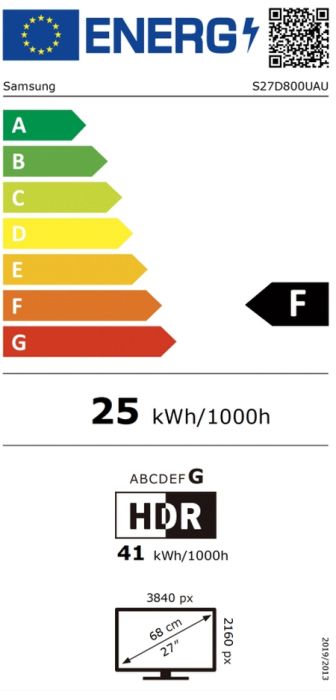 Монитор Samsung 27D800  27" VA LED, 3840x2160 PBP, PIP, USB-C 90W, USB 3.0, DP, HDMI Black