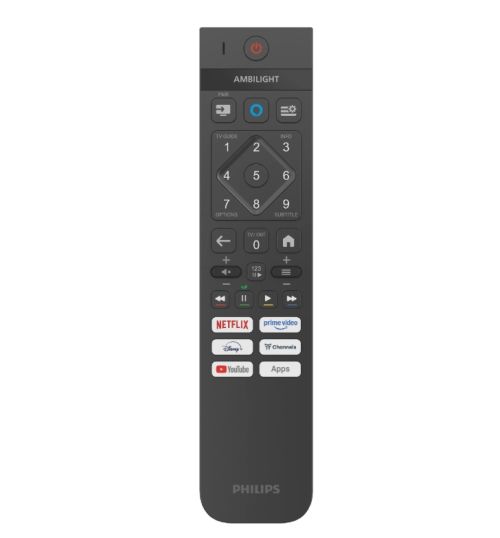Телевизор Philips 55PUS8510/12, 55" 4K Ultra HD QLED, 3840x2160p, DVB-T/T2/T2-HD/C/S/S2, 60Hz, Ambilight 3, Pixel Precise UHD, 90% DCI, HDR+, Titan OS, Dolby Atmos, Dolby Digital, VRR, 3*HDMI, 2*USB, 802.11ac, 20W RMS, Black