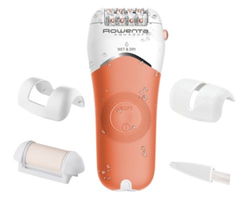 Епилатор Rowenta EP4920F0, Wet & Dry Aquasoft, 3 in 1 epilator/ shaver/ trimmer, advanced epilation technology, 24 hygenic stainless steel tweezers & 0.8mm tweezers opening, hair guiding system, 31mm head, soft touch body, removable head, cordless use, 40