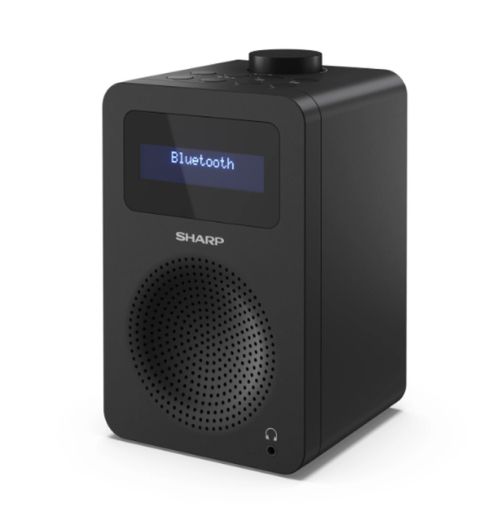Радио Sharp Radios DR-430(BK), DIGITAL RADIO, Bluetooth 5.0, 5W, 20 DAB+/DAB/FM, Auto time/date, LCD Display, Dual alarm, 3.5mm Headphone jack / line-out, Black
