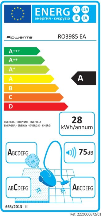 Прахосмукачка Rowenta RO3985EA, Compact Power Animal Care ACAA, 75db, H+ bag, SPA upgrade suction head, TTM + XL with brush, parquet + mini TB + crevice tool 2 in 1 + upholstery nozzle, color black