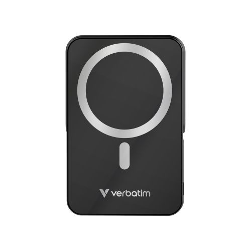 Външна батерия Verbatim Charge 'n' Go Power Bank with Stand Magnetic Wireless 10000mAh Black
