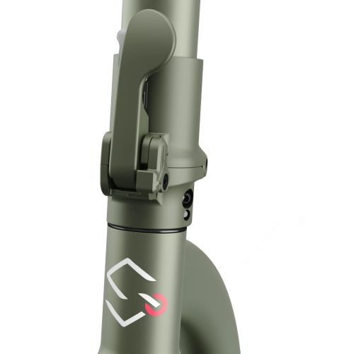 Електрически скутер Sharp Electric Scooter, Range per charge: 35 km, 350W Motor, LED Display, e-ABS, USB Charging Port, Bluetooth, IPX4 certification, 10" Pneumatic tyre, Triple brake system, Rear Suspension, Max load: 120 kg, Olive Gray