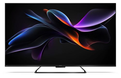 Телевизор Sharp 50HR7265E, 50" QLED  GOOGLE TV, 4K 144Hz Quantum Dot 3840x2160 Frameless, AQUOS AI, DVB-T/T2/C/S/S2, Active Motion 1400, HDR10, Dolby Atmos, Dolby Vision, DTS:X, Google Assistant, HDMI eARC, Mini Composite/CVBS + Audio input, USB, Wi-Fi, B