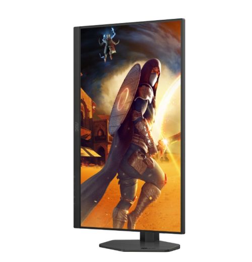 Монитор AOC Q27G4SRU, 27" Fast IPS WLED, 2560x1440@320Hz, 1ms GtG, 0.3ms MPRT, 450cd m2, 1000:1, Adaptive Sync, FlickerFree, Low Blue Light,  2Wx2, Tilt, Height Adjust, Pivot, Swivel, 2xHDMI, DP, USB hub