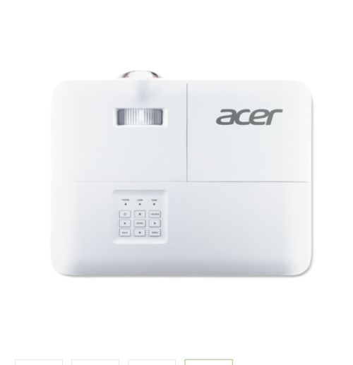 Мултимедиен проектор Acer Projector S1287, DLP, Short Throw 0.6, XGA (1024x768), Max WUXGA (1920x1200), 4000 ANSI Lumens, 20,000:1, HDMI 3D Ready, 2 HDMI, DC Out (5V/1A, USB-A), RS232, Speaker 16W, Bluelight Shield, 3.1 kg, 3Y, White+Natec Warbler 2, Wire