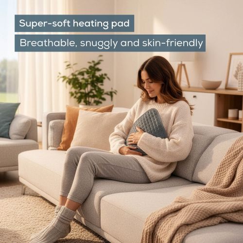 Термоподложка Beurer HK SE Cosy and soft heat pad;  3 temperature settings, automatic switch off after 90 min; washable on 30°; Gray