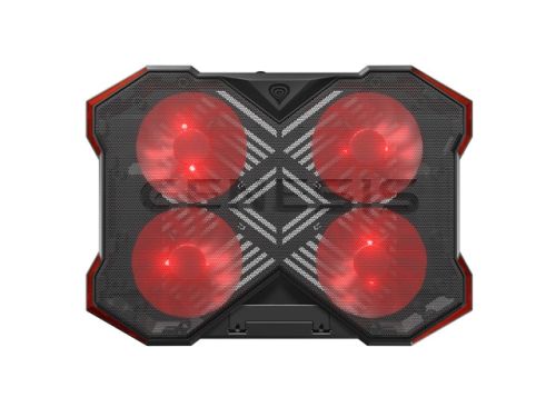 Стойка Genesis Laptop Cooling Pad Oxid 260 15.6-17.3 4 Fans, Led Light, 2 Usb