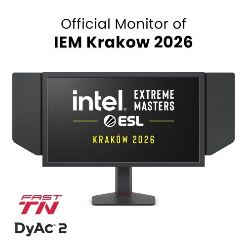 Монитор BenQ ZOWIE XL2586X+, 24.1", 600Hz, FHD FAST TN, For Esports, CS2, Valorant, DyAc 2, Shield, S Switch, Black eQualizer, Color Vibrance, LBL, Flicker-free, K Locker, XL Setting to Share, 3x HDMI (2.1), DP (1.4), 3.5 Jack, Swivel, Tilt, Height adj. 1