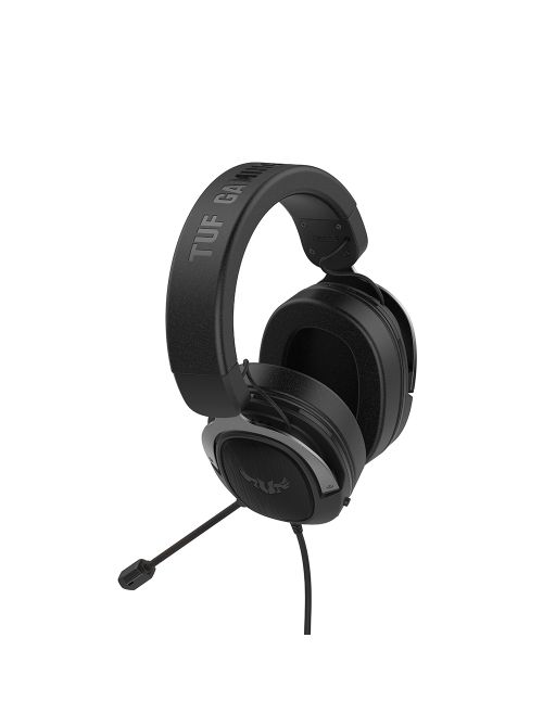 Слушалки Asus TUF Gaming H3 Wired Headset(Discord Certified Mic, 7.1 Surround Sound, 50mm Drivers, Lightweight, 3.5mm, For PC, Mac, PS4, Xbox One, Switch and Mobile Devices), Black