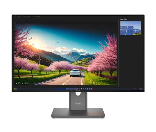 Монитор Lenovo ThinkVision P32UD-40 31.5" IPS, WLED, 3840x2160, 16:9, 120Hz, 4ms, 1500:1, 350 cd/m?, USB hub, HDMI, DP, Thunderbolt, RJ45, Tilt, Swivel, Pivot, Height Adjust Stand