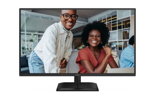Монитор AOC Q27E4U, 27" IPS WLED, 2560x1440@120Hz, 4ms GtG, 350cd m/2, 1500:1, 20M:1 DCR, Adaptive Sync, FlickerFree, Anti Blue Light, 2Wx2, Tilt, Height Adjust, Pivot, Swivel, HDMI, DP, USB Hub