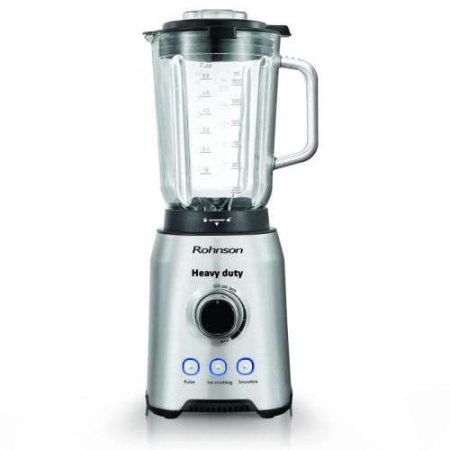 Блендер Rohnson R-583 Heavy Duty, 1400W, 1.5L, стъклена кана, 6 остриета, Pulse/Лед/Смути