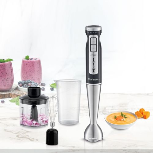 Мултипасатор Rohnson R-5794 3 в 1 – 1000 W, 9 скорости, турбо режим, чопър и бъркалка