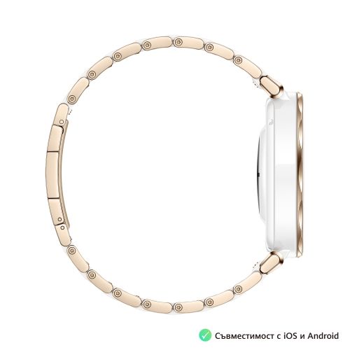 Часовник Huawei Watch GT5 Pro Jana-B29C, 1.32" Amoled 466x466, PPI 352, BT5.2, BLE/BR/EDR, 323mAh, 40-meter free diving, HUAWEI TruSense System, ECG analysis, Battery life up to 7 days, Compatible with iOS and Android devices, Ceramic + Huawei FreeBuds SE