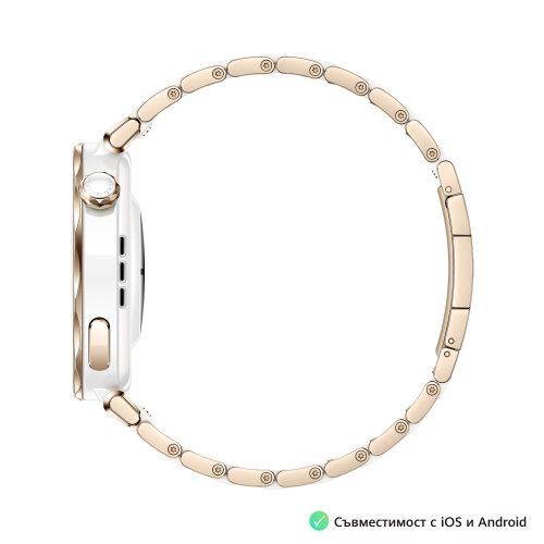 Часовник Huawei Watch GT5 Pro Jana-B29C, 1.32" Amoled 466x466, PPI 352, BT5.2, BLE/BR/EDR, 323mAh, 40-meter free diving, HUAWEI TruSense System, ECG analysis, Battery life up to 7 days, Compatible with iOS and Android devices, Ceramic + Huawei FreeBuds SE