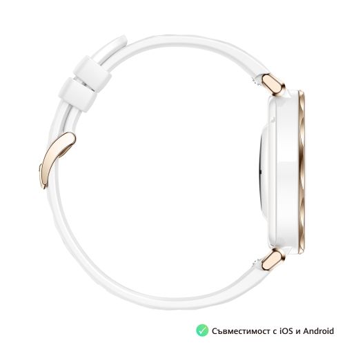 Часовник Huawei Watch GT5 Pro Jana-B29F, 1.32" Amoled 466x466, PPI 352, BT5.2, BLE/BR/EDR, 323mAh, TruSense System, ECG analysis, Battery life up to 7 days, Compatible with iOS and Android devices, White Fluoroelastomer + Huawei FreeBuds SE 3 ULC-CT020 Bl