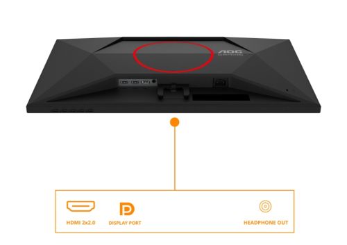 Монитор AOC 27G4ZRE, 27" Fast IPS WLED, 1920x1080@260Hz (OC, Native 240Hz), 1ms GtG, 0.3ms MPRT, 300cd m/2, 1000:1, Adaptive Sync, FlickerFree, Anti Blue Light, Tilt, 2xHDMI, DP