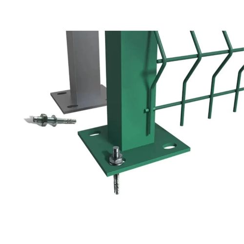 Ограден кол с планка | за 3D пана | поцинкован и боядисан | 75–200 см