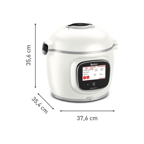 Мултикукър Tefal CY9441F2 Cook4me Connect Touch PRO, white (only RO/BG), integrated scale, wifi connection, 250 recipes embeded, 1600W, 15 cooking modes