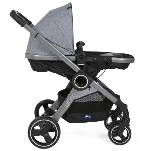 Бебешка количка Chicco Urban Pro 2 в 1 – Сива + подарък дъждобран
