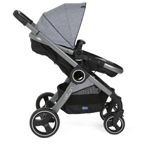 Бебешка количка Chicco Urban Pro 2 в 1 – Сива + подарък дъждобран