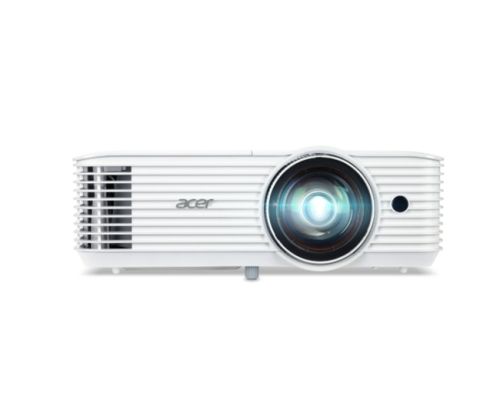 Мултимедиен проектор Acer Projector S1287n, DLP, Short Throw 0.6, XGA (1024x768), 4000 ANSI Lum, 20 000:1, 1x Zoom, 2x HDMI (1.4b), Component Video (D-sub), PC Audio 3.5mm, RCA, DC Out (5V/1A, USB-A), RG-45, RS232, Speaker 16W, 3.1 kg, 3Y, White