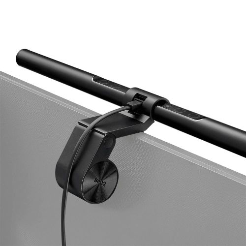 Дизайнерска лампа BenQ (CW/WW) Monitor Light ScreenBar e-Reading lamp Light Source Dual Color LED, Color Rendering Index>95, Center Illuminance 930 lux (Height 45cm), Color Temp.2700K~6500K, Lighting Cover.(At 500 Lux) 60cmx30cm, USB Power, Aluminum alloy
