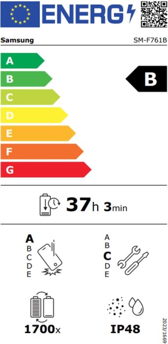 Мобилен телефон Samsung SM-F761 GALAXY Flip7 FE 5G 128GB 8GB RAM Dual SIM Black