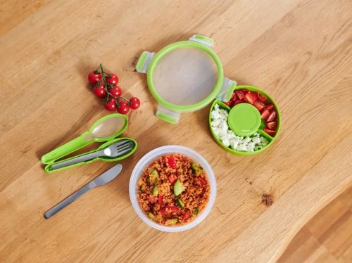 Комплект прибори за път Tefal N1071810, MSEAL&GO CUTLERY SET GREEN TEF