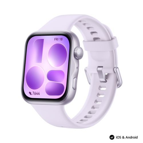 Часовник Huawei Watch Fit 5 Niki-B19F Purple + Huawei Freebuds SE 4 ANC, White