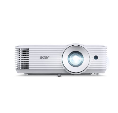 Мултимедиен проектор Acer Projector P1558i, DLP, Full HD (1920x1080), 5200 ANSI Lumens, 14,000:1 Dynamic Black, 1.3X Zoom, Wireless dongle included, 2x HDMI (1.4b), DC Out (5V/1.5A, USB-A), RS232, Speaker 10W, Bluelight Shield, 2.8 kg, Bag, 3Y, White